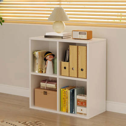 Modular Cube Wood Wide Bookcase