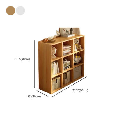 Modular Cube Wood Wide Bookcase