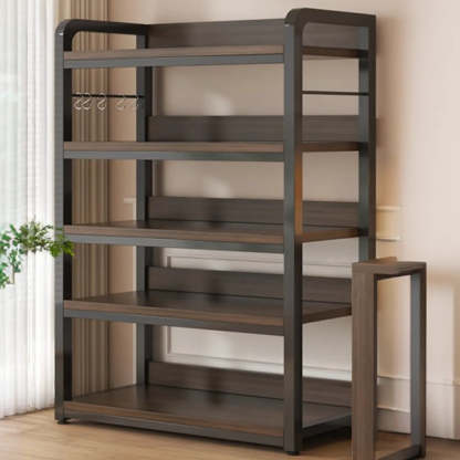 Steel Open-Back Vertical Bookshelf