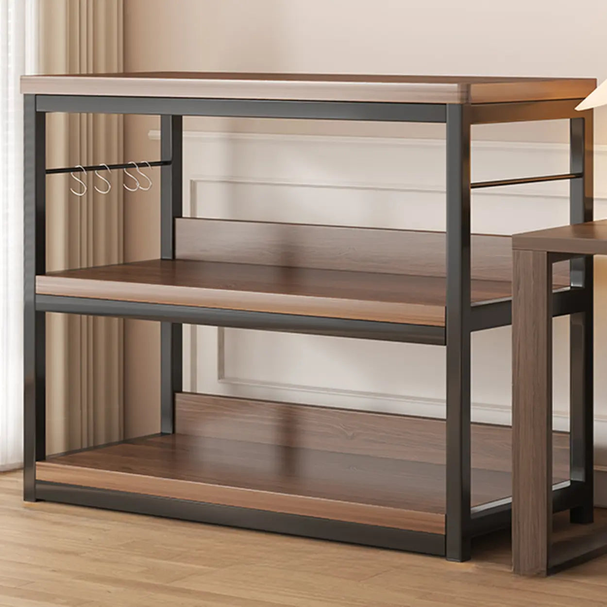 Steel Open-Back Vertical Bookshelf