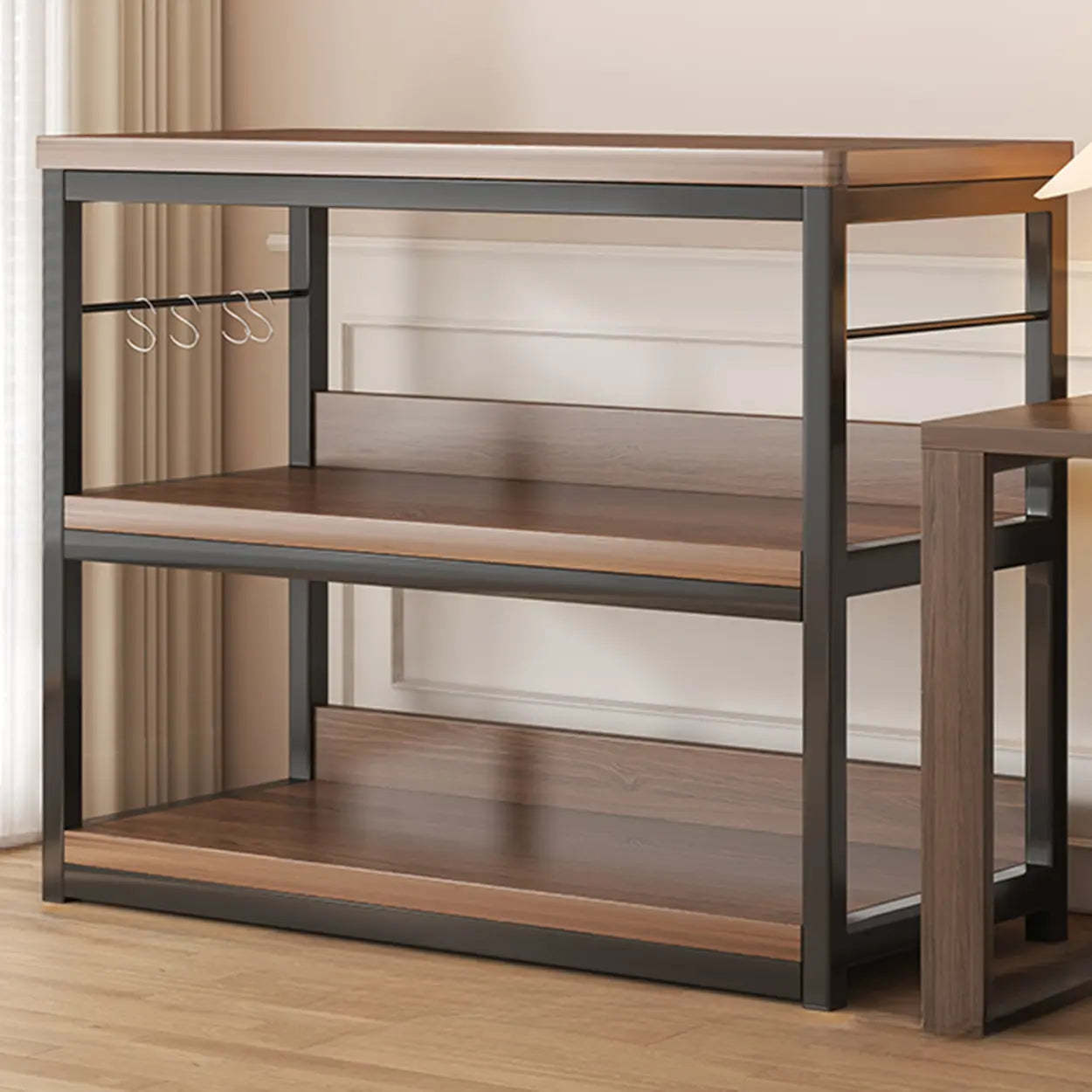 Steel Open-Back Vertical Bookshelf