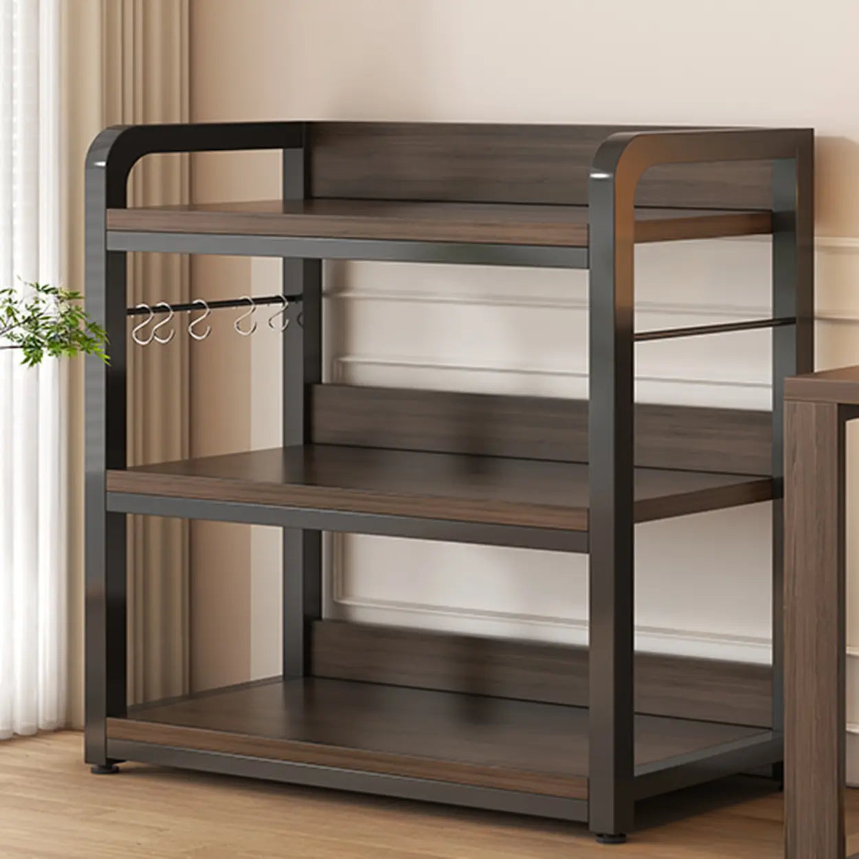 Steel Open-Back Vertical Bookshelf