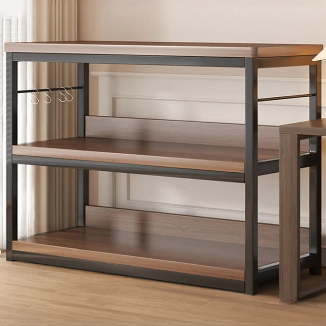 Steel Open-Back Vertical Bookshelf