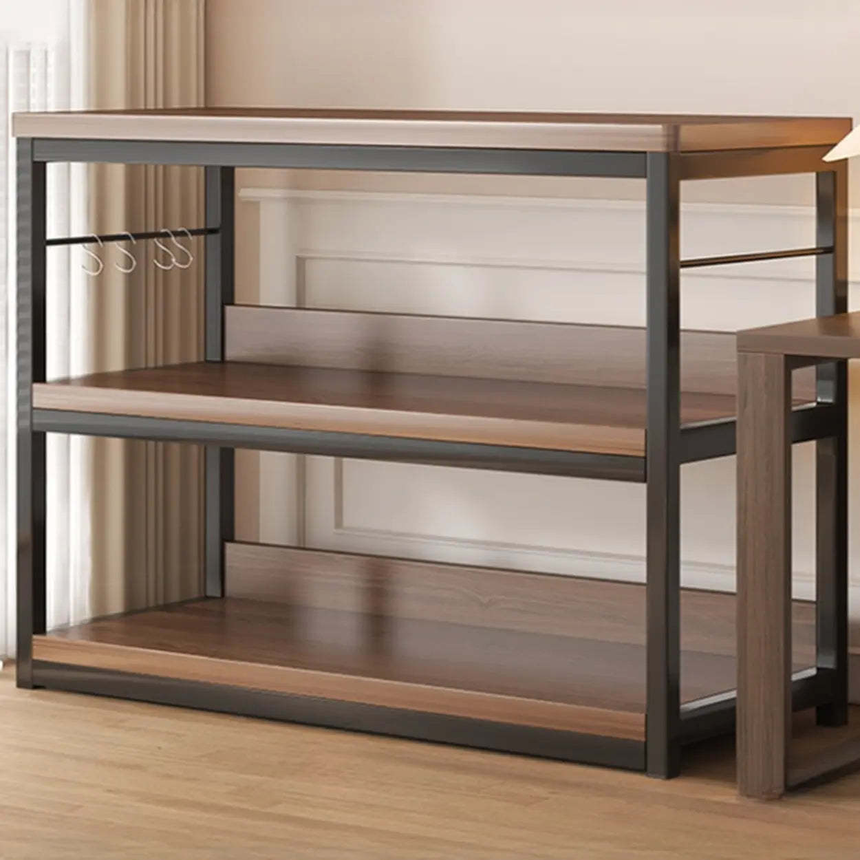 Steel Open-Back Vertical Bookshelf