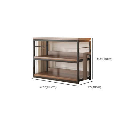 Steel Open-Back Vertical Bookshelf