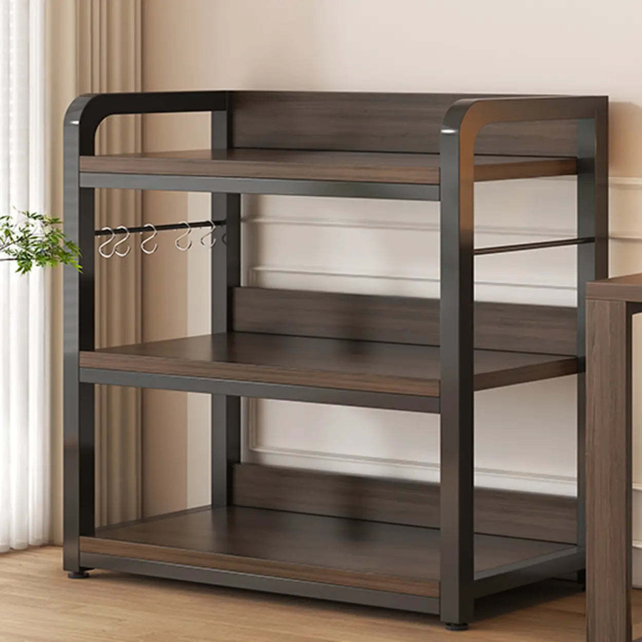 Steel Open-Back Vertical Bookshelf