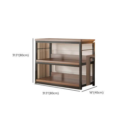Steel Open-Back Vertical Bookshelf