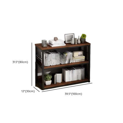 Steel Open-Back Vertical Bookshelf