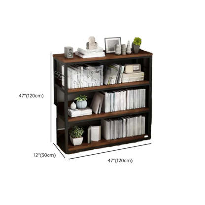 Steel Open-Back Vertical Bookshelf