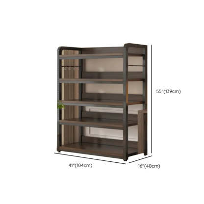 Steel Open-Back Vertical Bookshelf