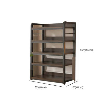 Steel Open-Back Vertical Bookshelf