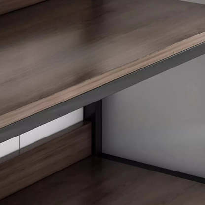 Steel Open-Back Vertical Bookshelf