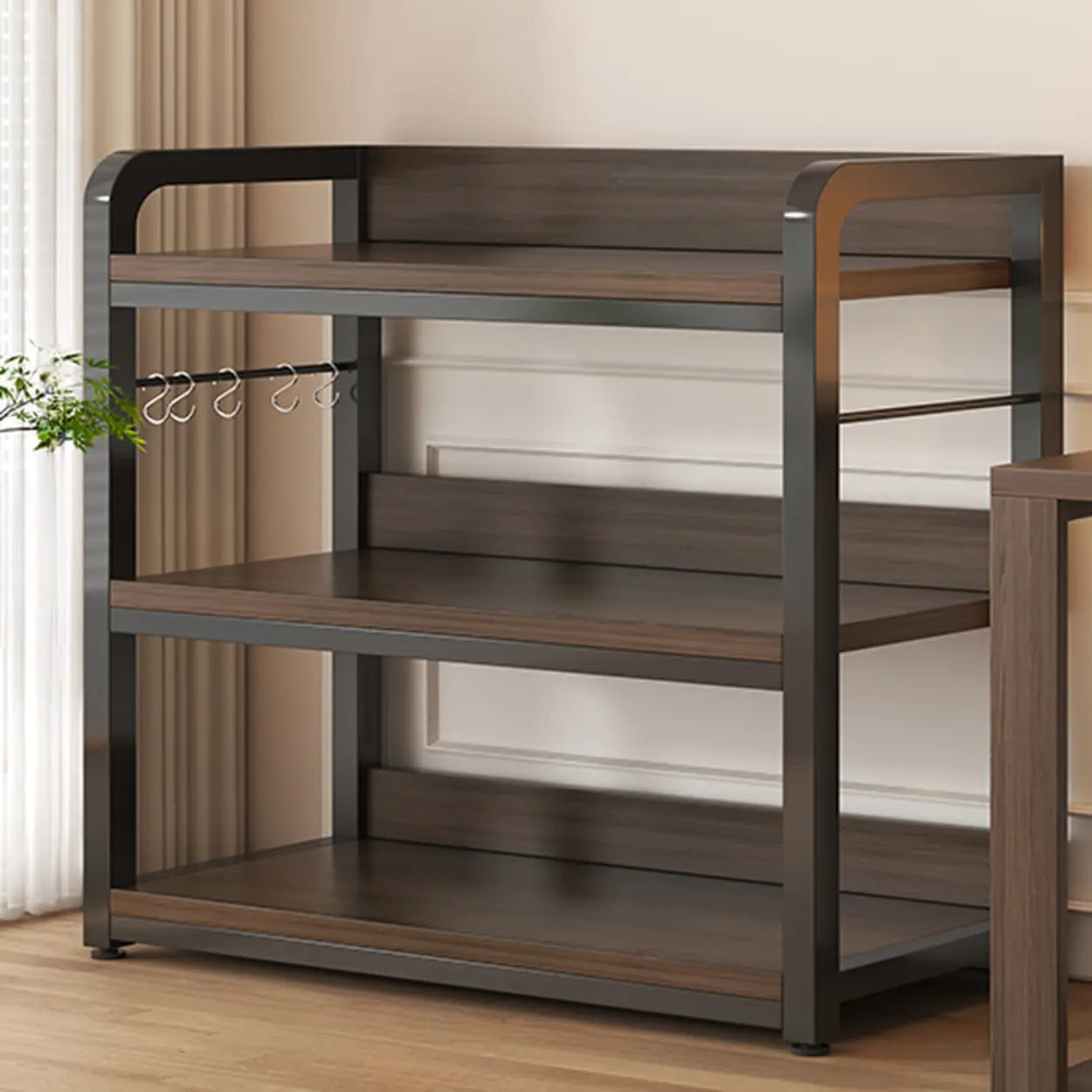 Steel Open-Back Vertical Bookshelf