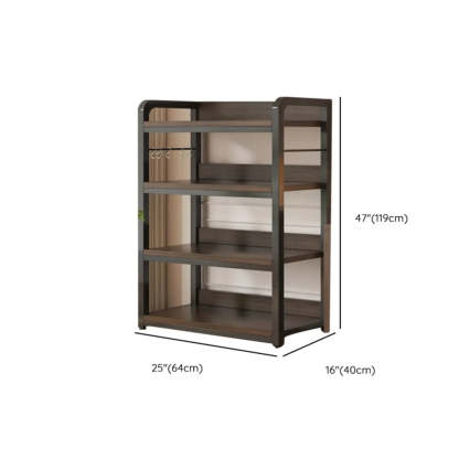 Steel Open-Back Vertical Bookshelf