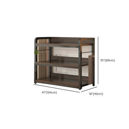 Steel Open-Back Vertical Bookshelf