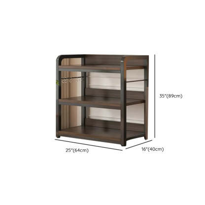 Steel Open-Back Vertical Bookshelf