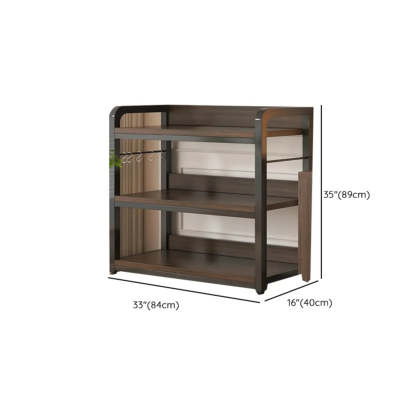 Steel Open-Back Vertical Bookshelf