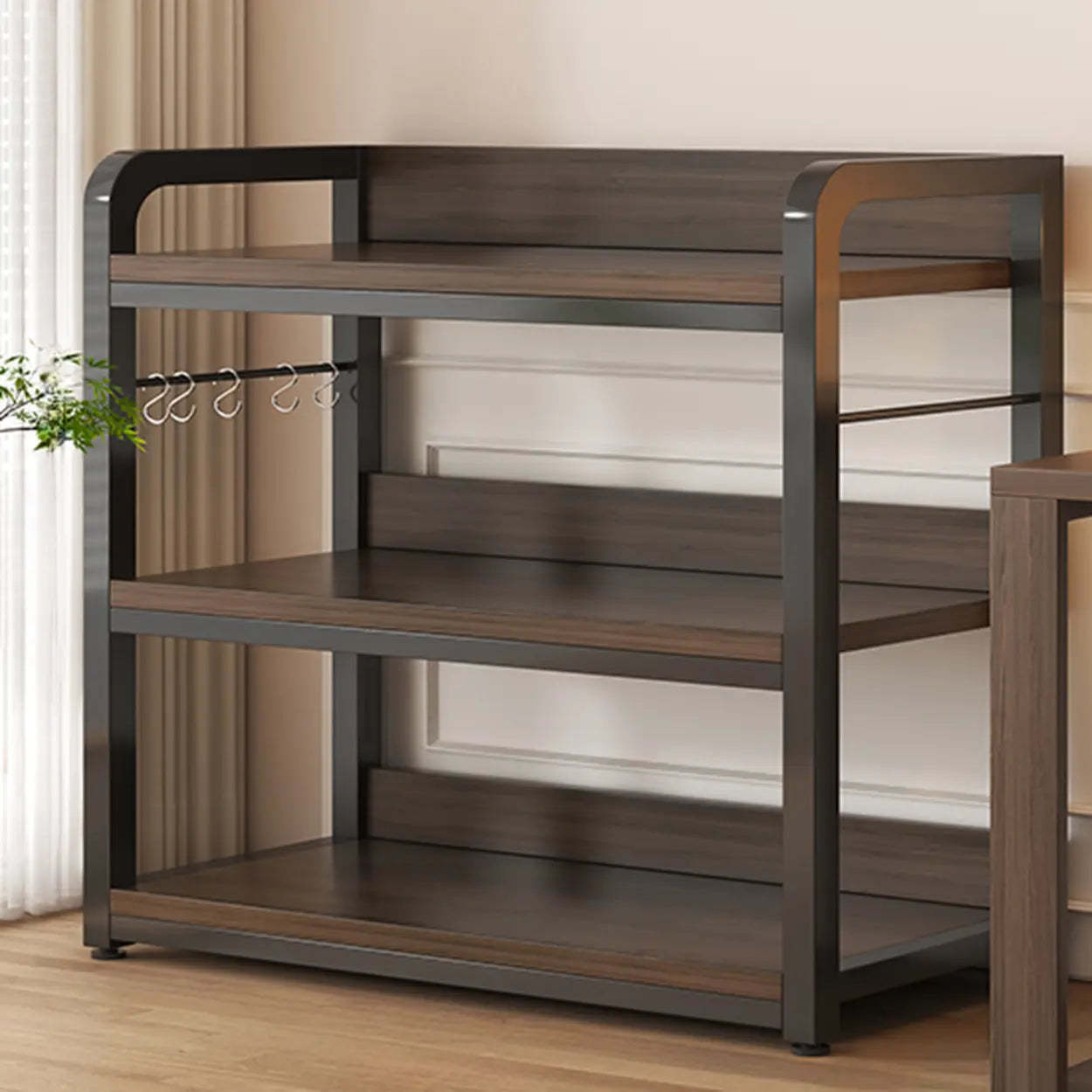 Steel Open-Back Vertical Bookshelf