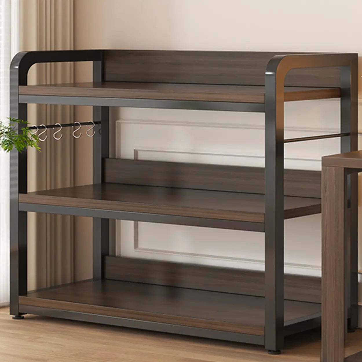 Steel Open-Back Vertical Bookshelf