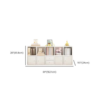 Simple Modular Wood Cube Short Bookcase
