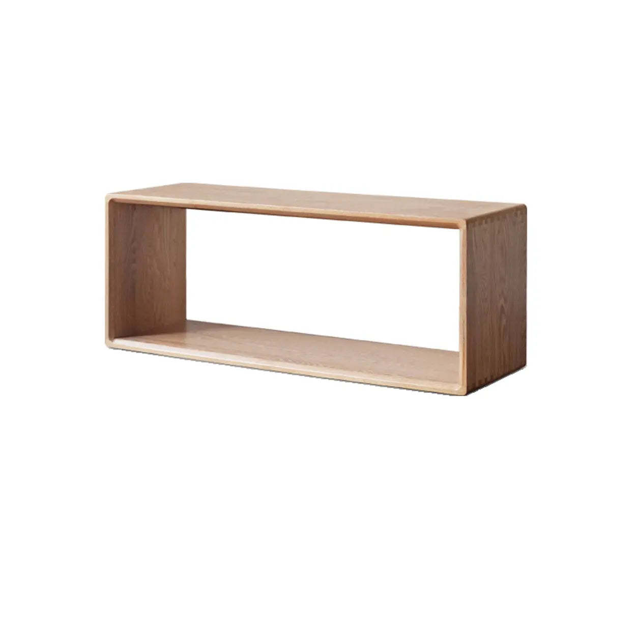 Modular Wooden Cube Storage Bookcase — Natural Finish