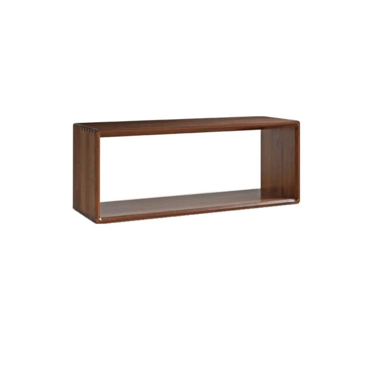 Lighom modern wooden storage natural bookcases — 35.4" L x 11.8" W x 14.2" H / Brown