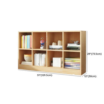 Simple Natural Pine Closed Bookcase