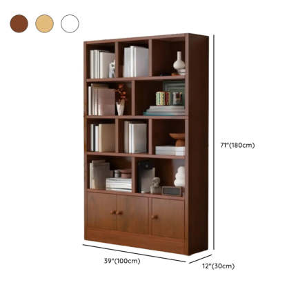 Simple Open-Drawer Narrow White Bookcase