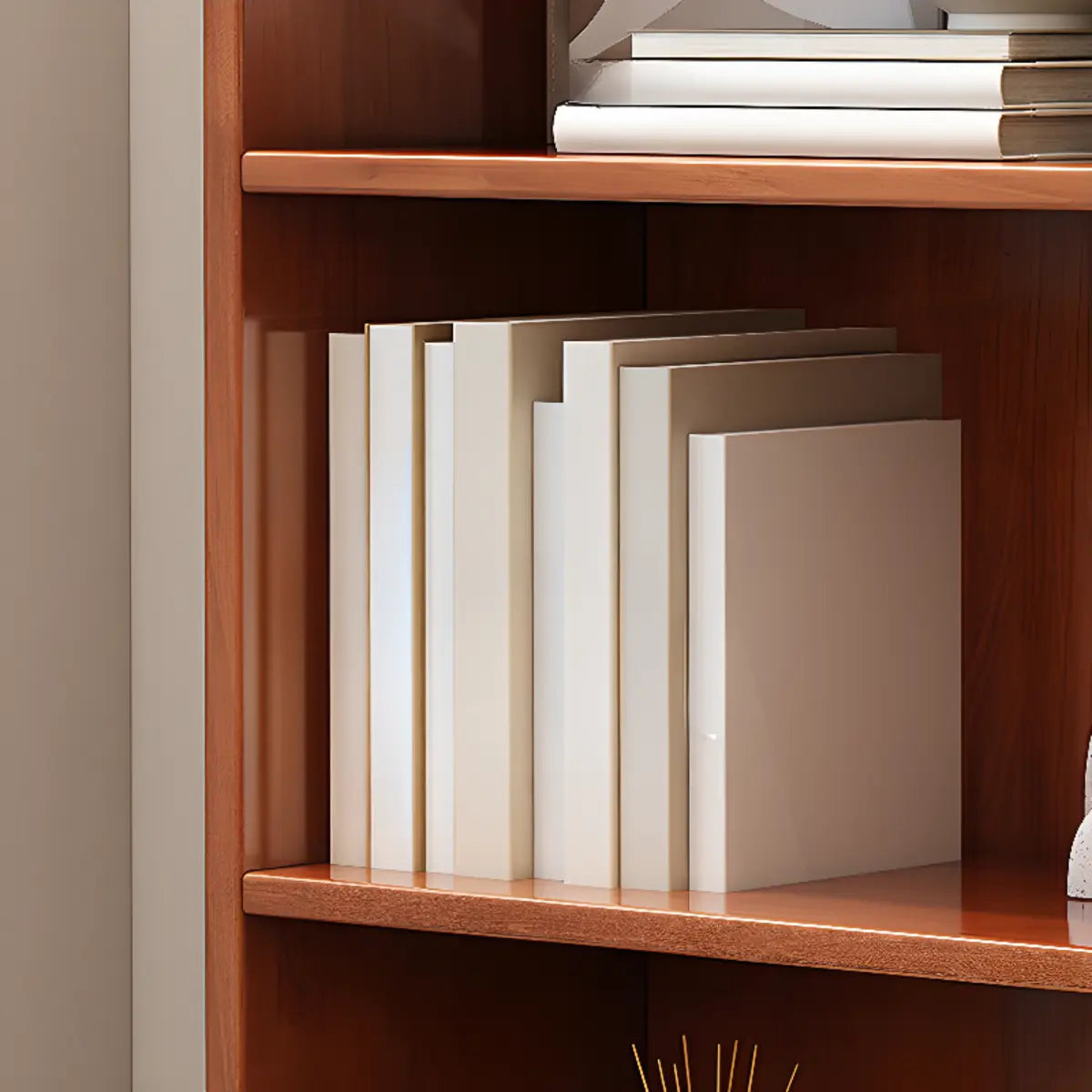5-Tier Wood Vertical Bookcase