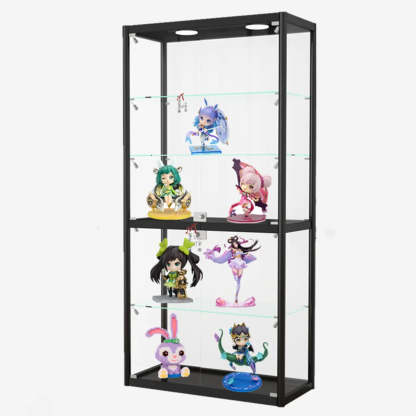 Clear Glass Rectangular Floor Display Cabinet — 5