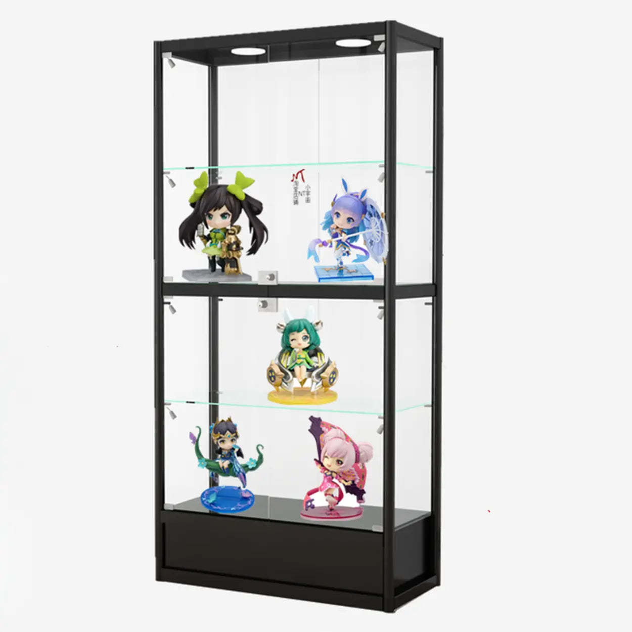Clear Glass Rectangular Floor Display Cabinet — 4