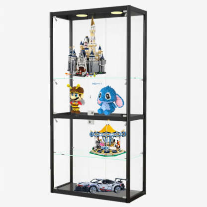 Clear Glass Rectangular Floor Display Cabinet — 4