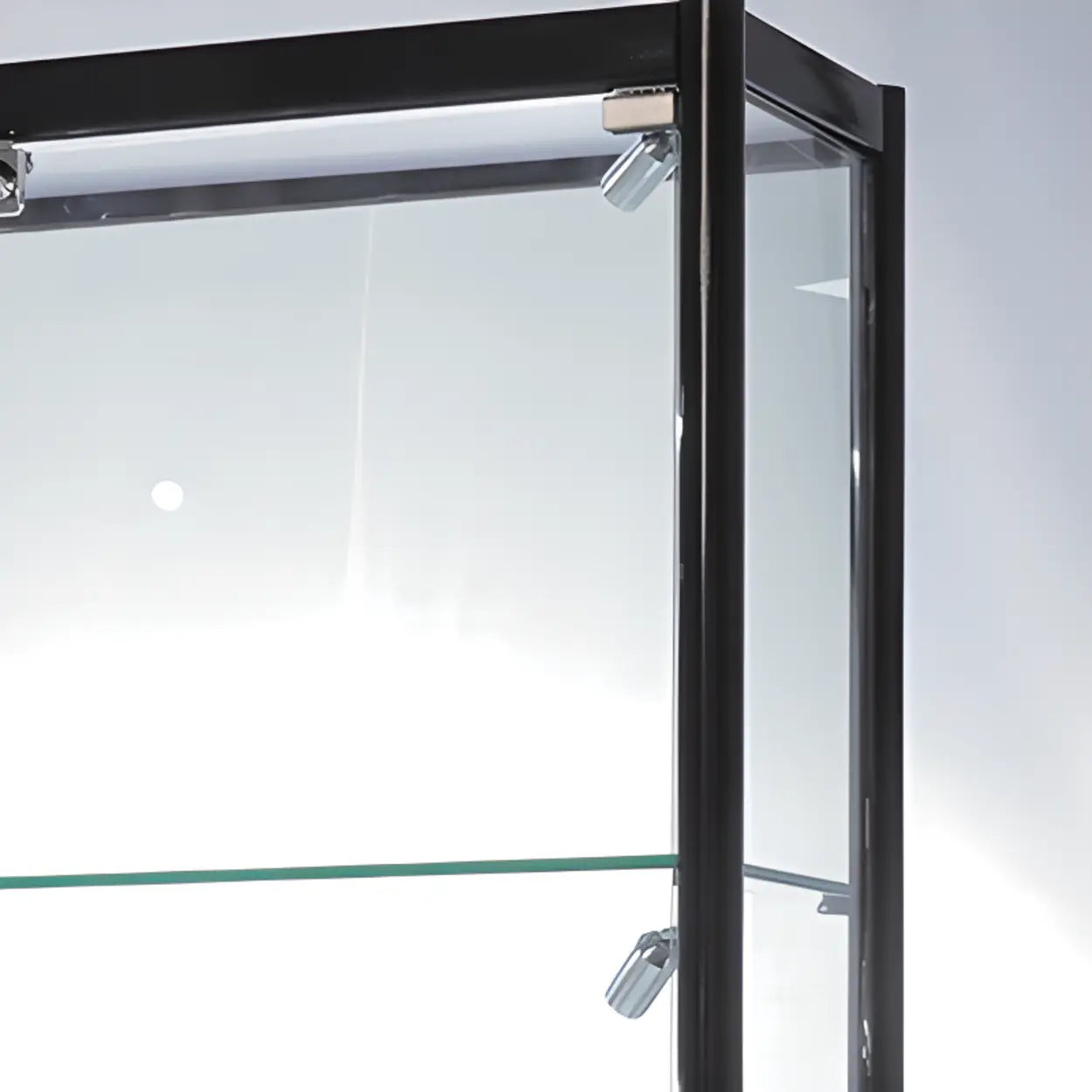 Clear Glass Rectangular Floor Display Cabinet — 4