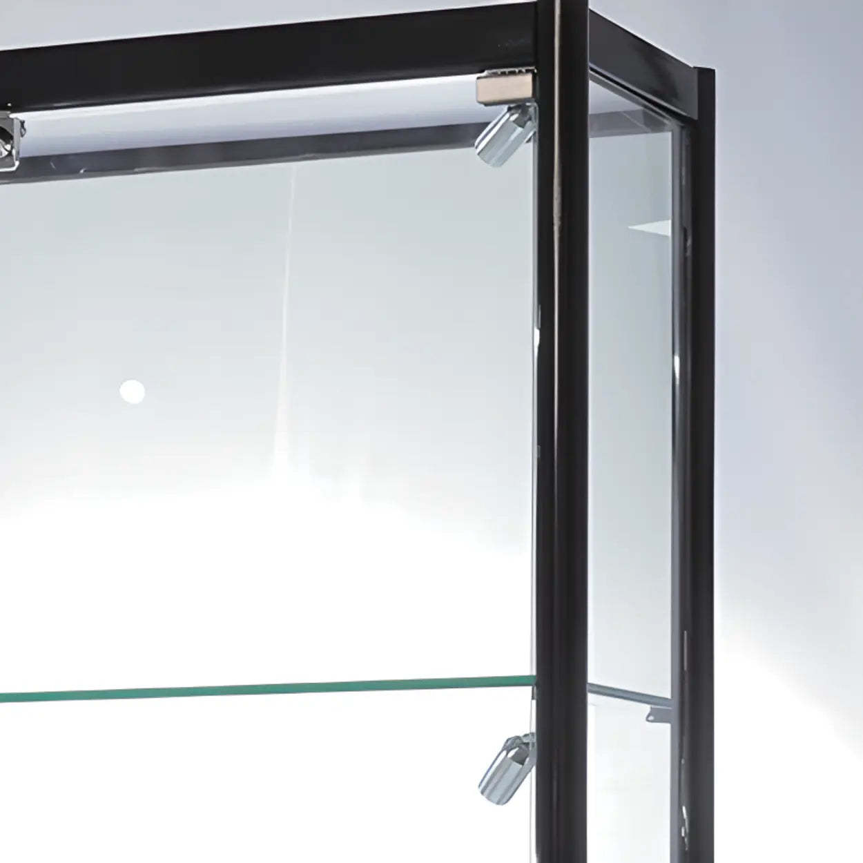 Clear Glass Rectangular Floor Display Cabinet — 4