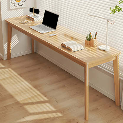 Simple Rectangular Wood Double Writing Desk