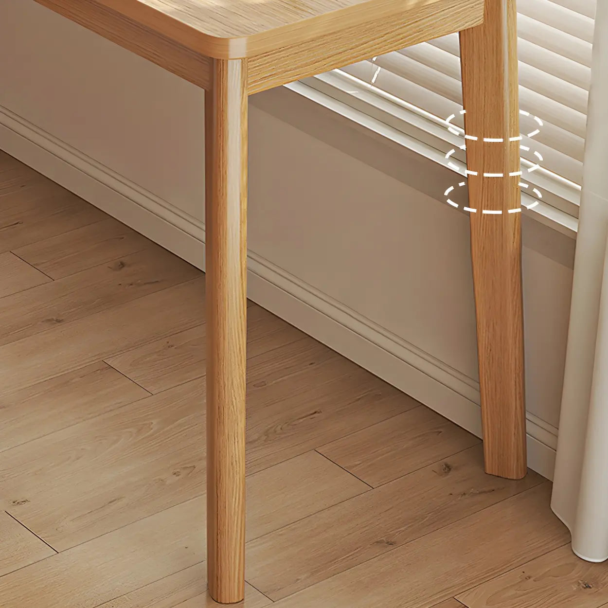 Simple Rectangular Wood Double Writing Desk