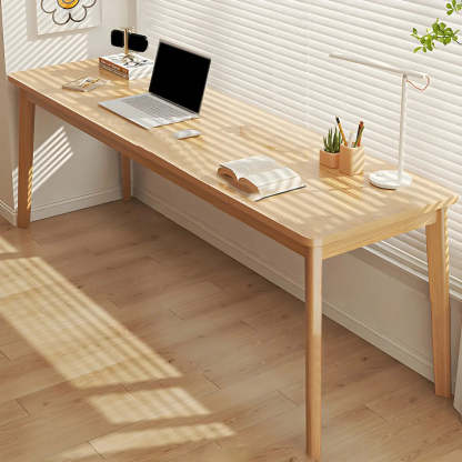 Simple Rectangular Wood Double Writing Desk
