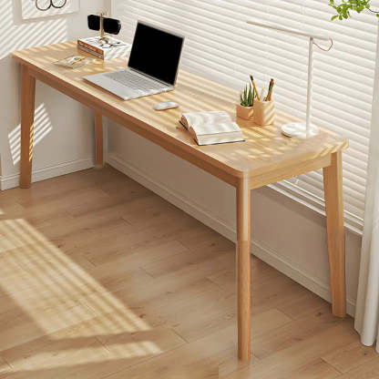 Simple Rectangular Wood Double Writing Desk