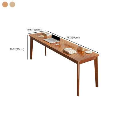 Simple Rectangular Wood Double Writing Desk