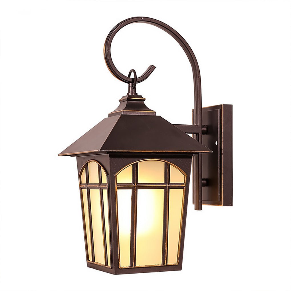 Retro Waterproof Iron Glass Modern Outdoor Wall Lights Wall Sconces Lighting-Lighom