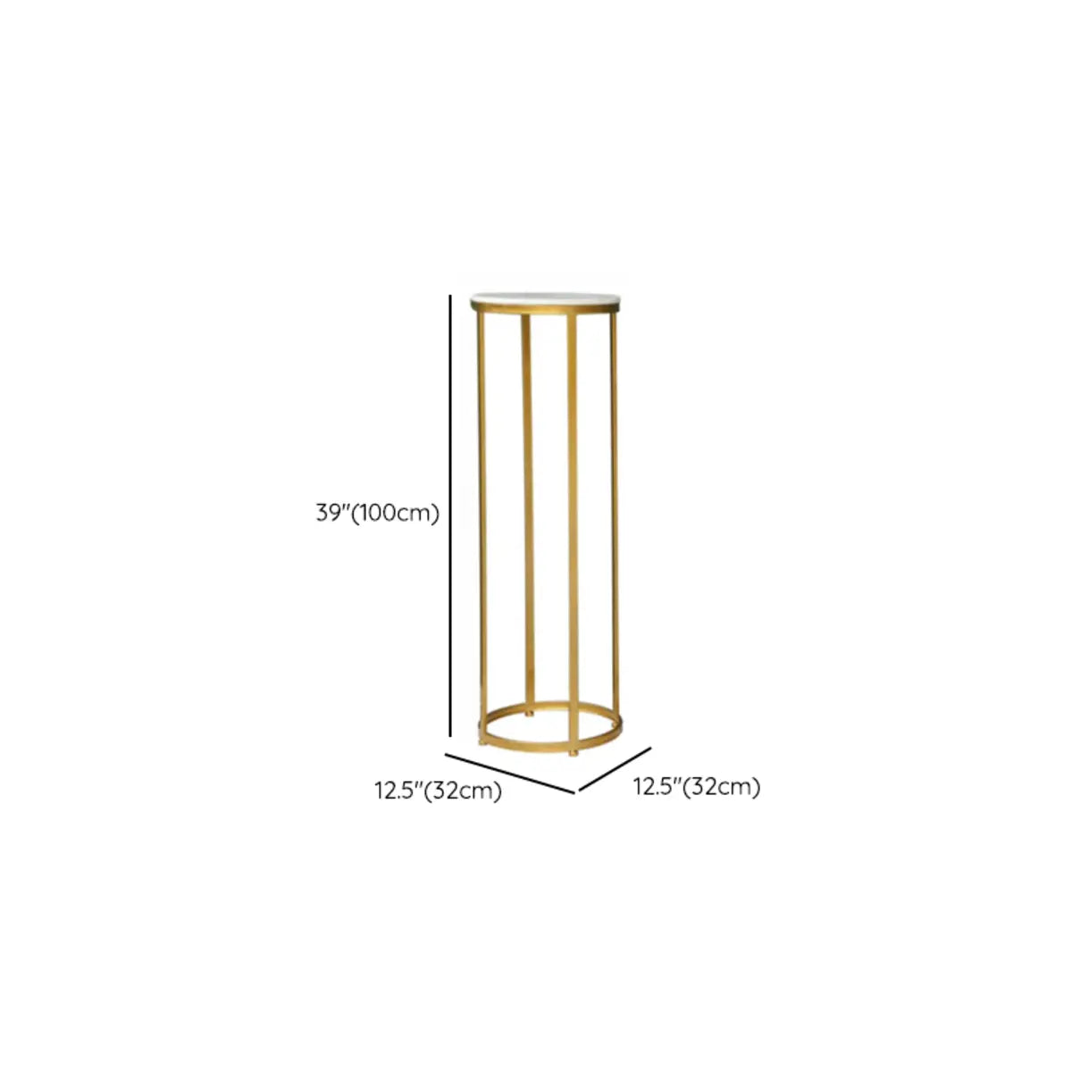Stand plant gold end & side tables
