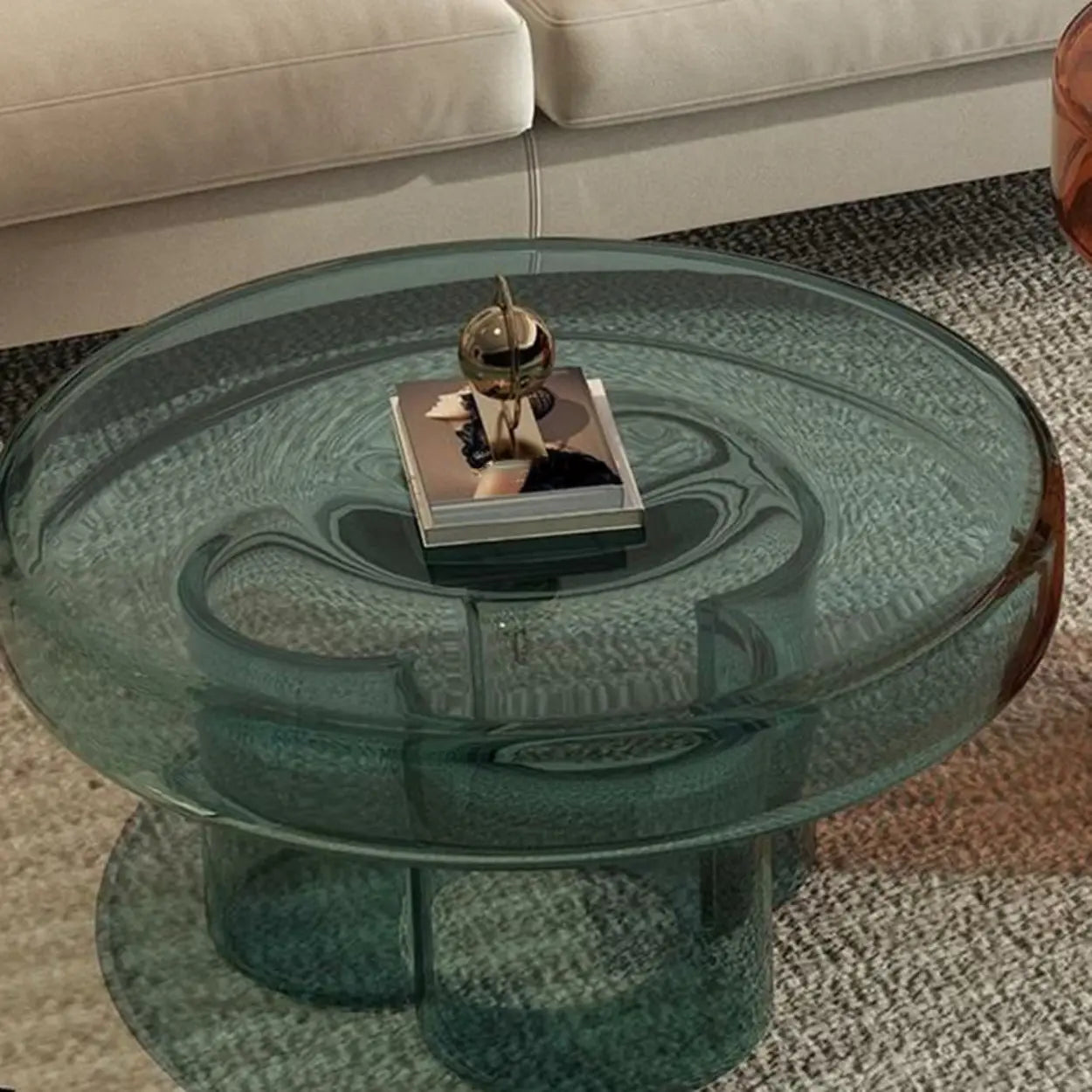 Glass Round Coffee Table