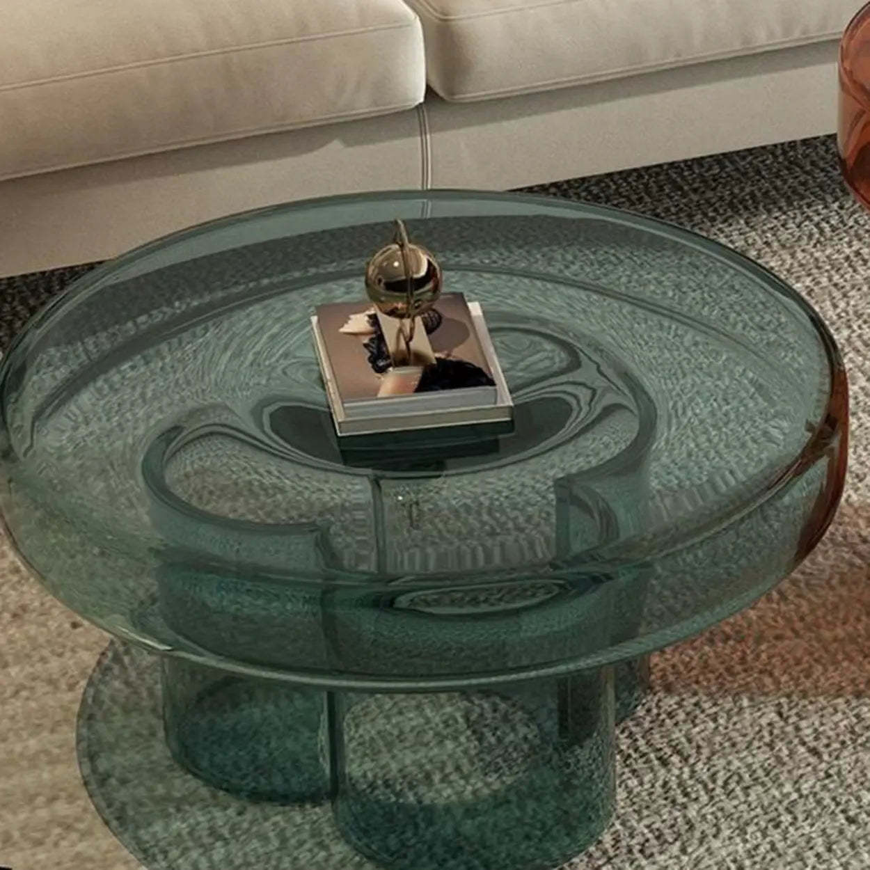 Glass Round Coffee Table