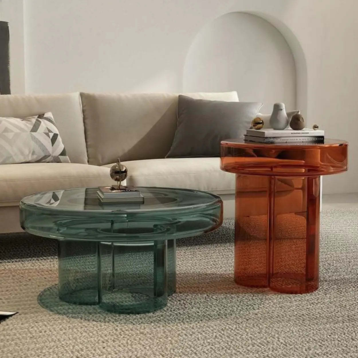 Glass Round Coffee Table