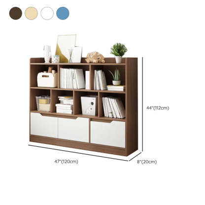 Simple Modern Rectangular Wide Bookcase