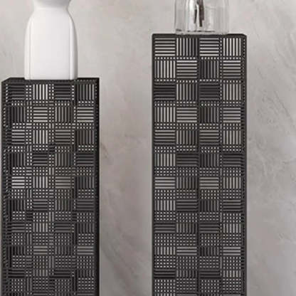 Simple Square Metal Black Plant Table