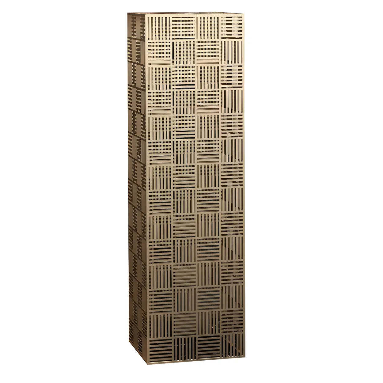 Simple Square Metal Black Plant Table