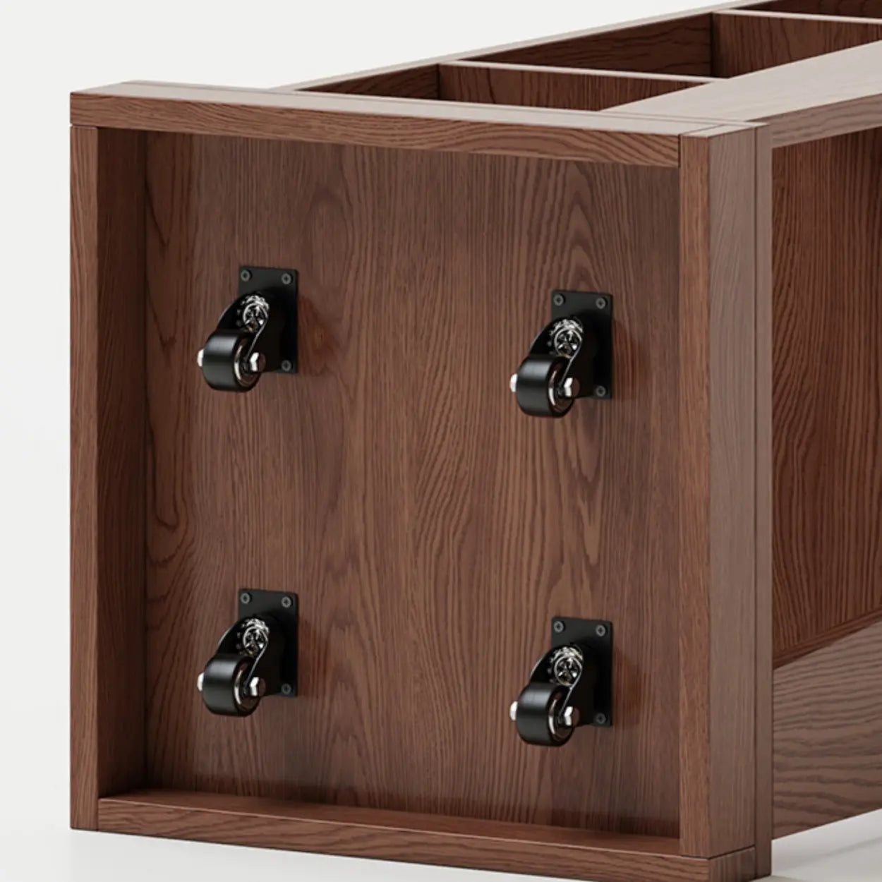 Simple Square Wood Open-Back Tall Bookcase — Natural