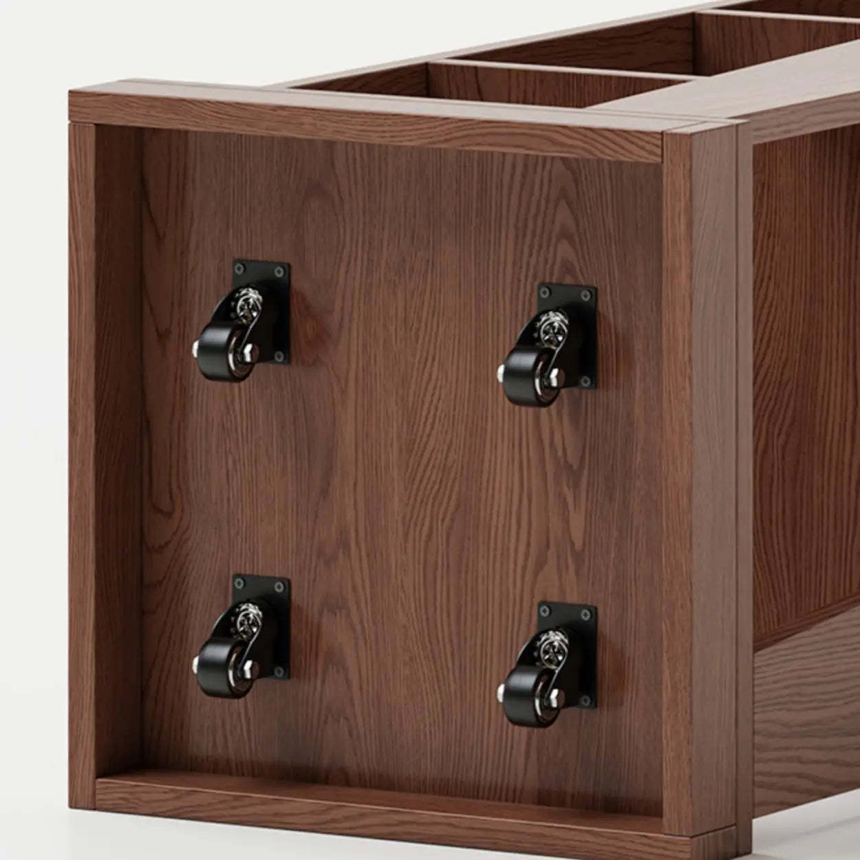 Simple Square Wood Open-Back Tall Bookcase — Natural
