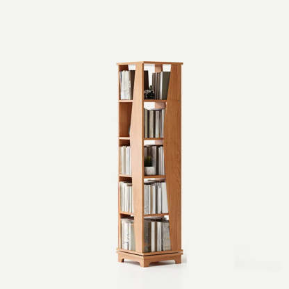 Simple Square Wood Open-Back Tall Bookcase
